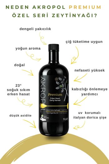 Akropol Premium Naturel Sızma Zeytinyağı 1 Lt.