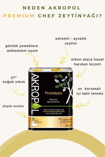 Akropol Premium Serisi Naturel Sızma Zeytinyağı 2 Lt.